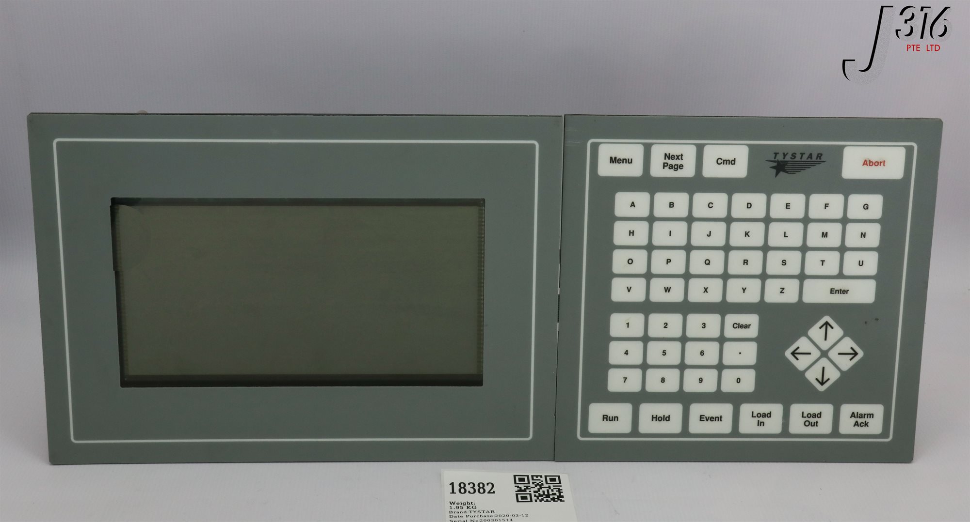 /様　リクエスト 18382 TYSTAR CONTROL PANEL W/ TYLAN 907202-001, PLANAR 801-0131-02